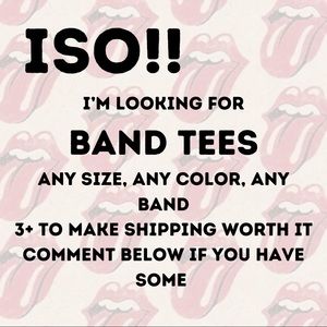 In search for band tees!